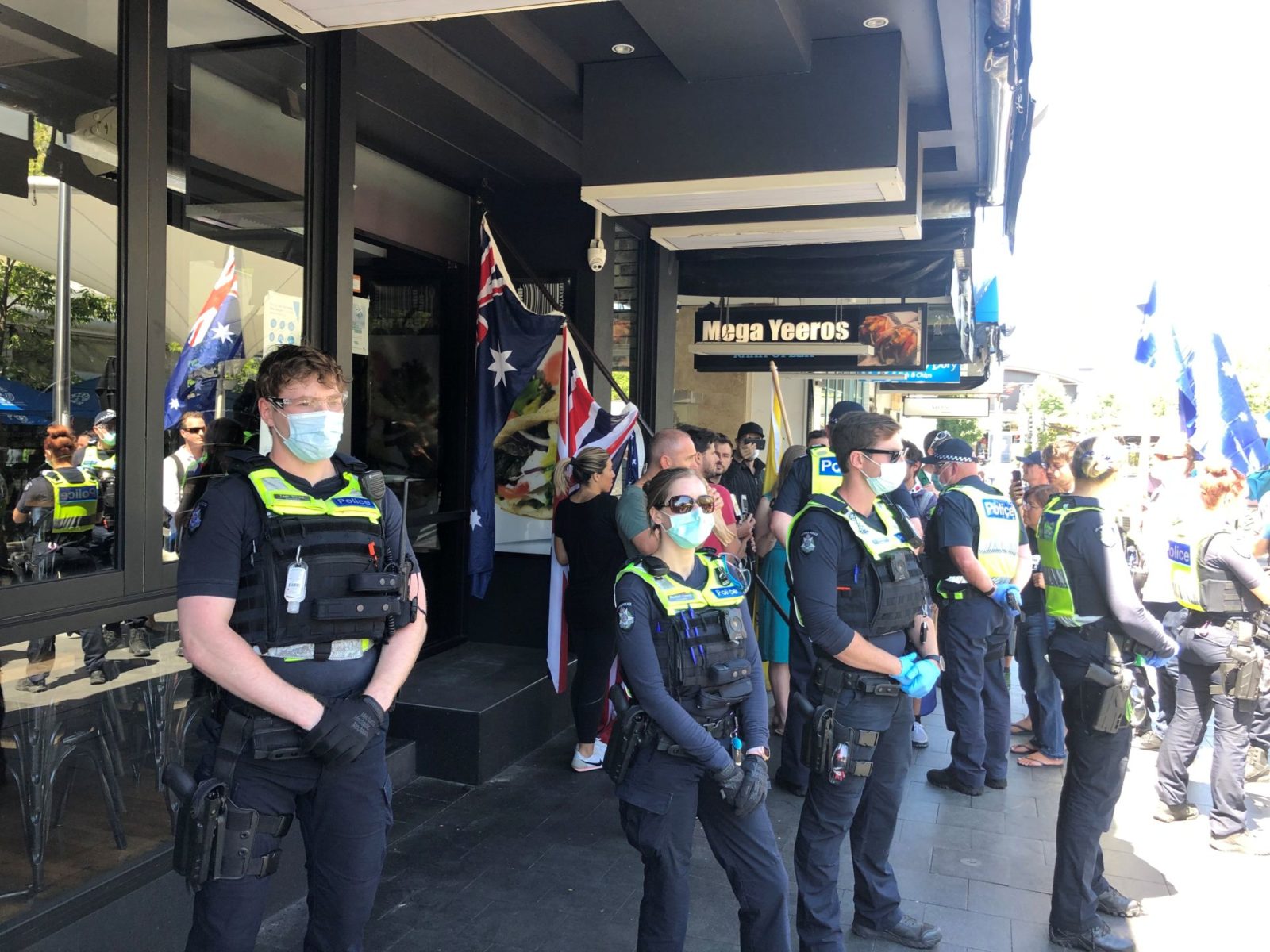 Police Storm Oakleigh In Anti-lockdown Protest With Three Arrests 