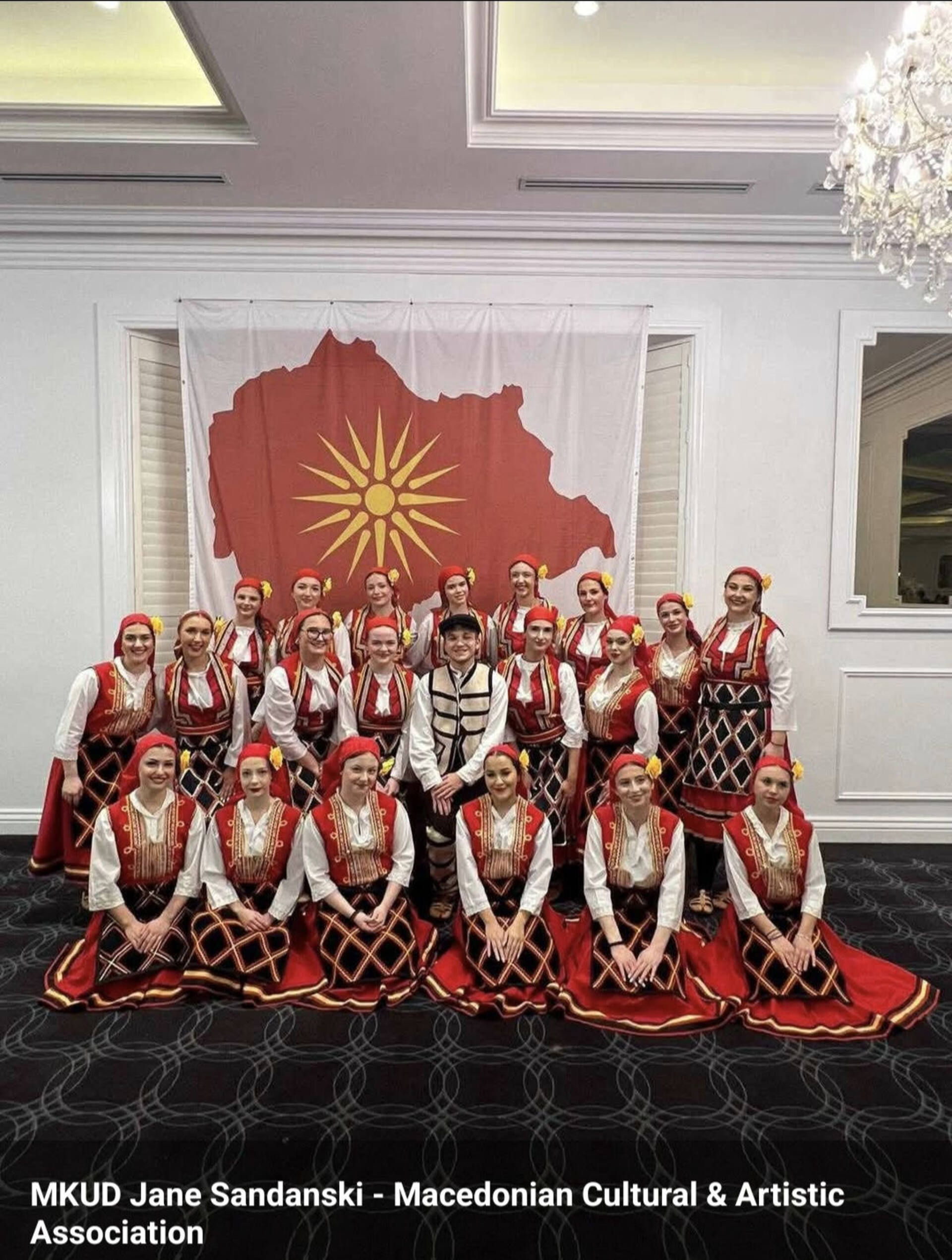 Local man complains over map at North Macedonian dance event