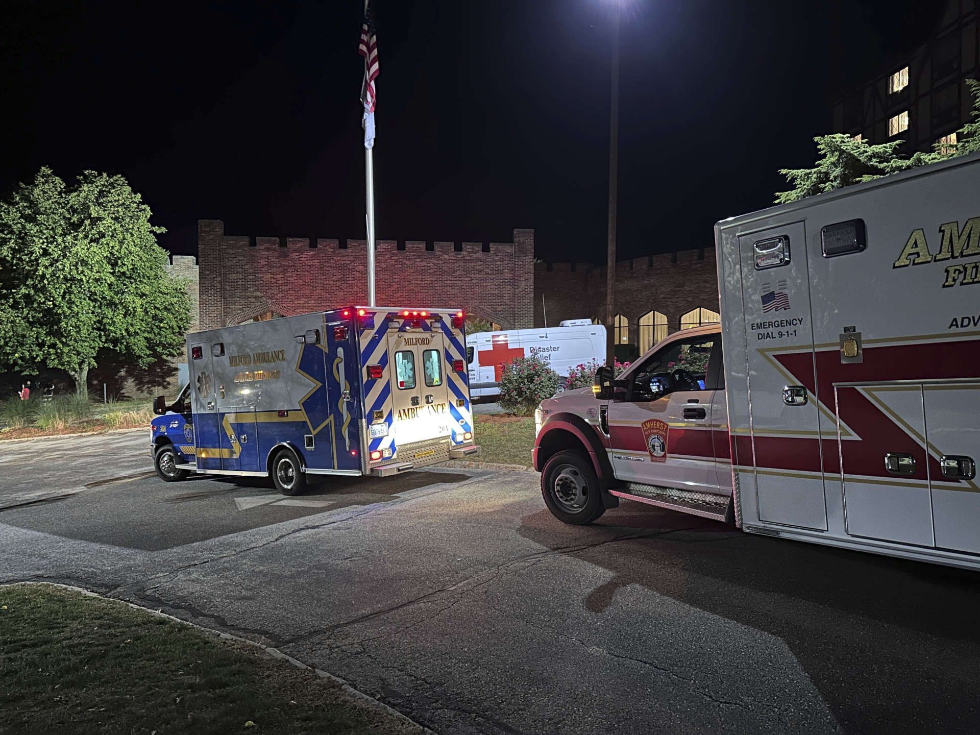 Greek wedding guest describes US shooting: ‘We were about to smash plates when shots rang out’